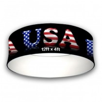 Hanging Sign Circle Shape 12ft w/ Free Dye Sub Graphics - SKU #6911-124
