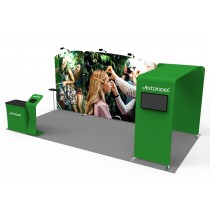 iWave Booth Display 10Ft x 20Ft w/ Free Dye Sub Graphics - SKU #12B10