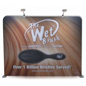 iFlat 10Ft. Straight Wave Fabric Displays Budget Package w/ Free Dye Sub Graphics - SKU #6313-10BP