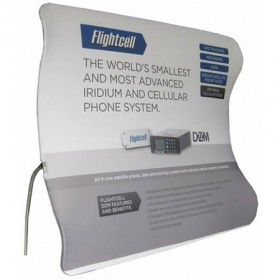 iFlat 9Ft. Vertical Curved Wave Fabric Displays Budget Package w/ Free Dye Sub Graphics- SKU #6316G-9BP