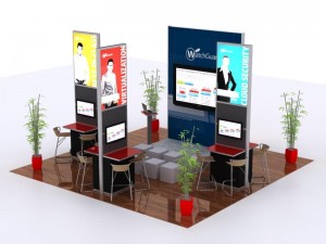 20 x 30 Island Exhibits Fabric w/ Free Dye Sub Graphics - SKU #2030-6304