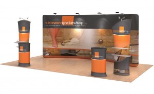 iWave Booth Display 10Ft x 20Ft w/ Free Dye Sub Graphics - SKU #1020-6320