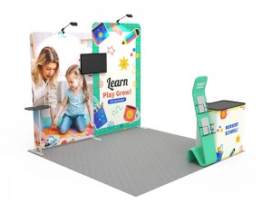 iWave Booth Display 10Ft x 10Ft w/ Free Dye Sub Graphics - SKU #11BB