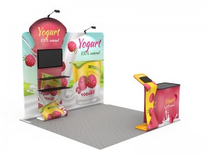 iWave Booth Display 10Ft x 10Ft w/ Free Dye Sub Graphics - SKU #11BI