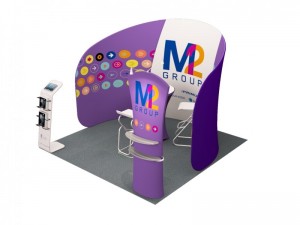 iWave Booth Display 10Ft x 10Ft w/ Free Dye Sub Graphics - SKU #11BK
