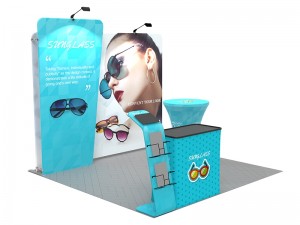 iWave Booth Display 10Ft x 10Ft w/ Free Dye Sub Graphics - SKU #11BN