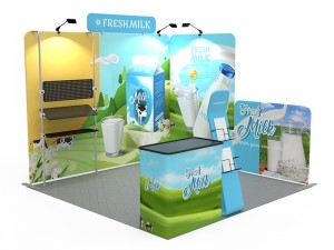iWave Booth Display 10Ft x 10Ft w/ Free Dye Sub Graphics - SKU #11BO