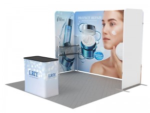 iWave Booth Display 10Ft x 10Ft w/ Free Dye Sub Graphics - SKU #11BP