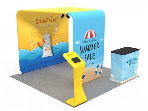 iWave Booth Display 10Ft x 10Ft w/ Free Dye Sub Graphics - SKU #11BS