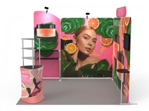 iWave Booth Display 10Ft x 10Ft w/ Free Dye Sub Graphics - SKU #11BT