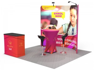 iWave Booth Display 10Ft x 10Ft w/ Free Dye Sub Graphics - SKU #11B11