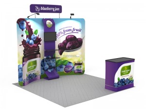 iWave Booth Display 10Ft x 10Ft w/ Free Dye Sub Graphics - SKU #11B12