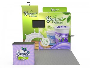 iWave Booth Display 10Ft x 10Ft w/ Free Dye Sub Graphics - SKU #11B16