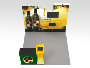 iWave Booth Display 10Ft x 10Ft w/ Free Dye Sub Graphics - SKU #11B17