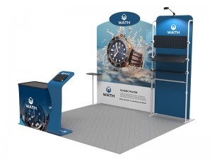 iWave Booth Display 10Ft x 10Ft w/ Free Dye Sub Graphics - SKU #11B20