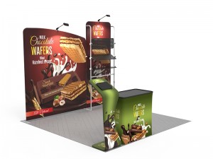 iWave Booth Display 10Ft x 10Ft w/ Free Dye Sub Graphics - SKU #11B21