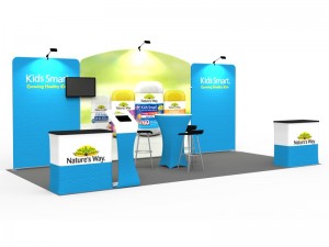 iWave Booth Display 10Ft x 20Ft w/ Free Dye Sub Graphics - SKU #12B1
