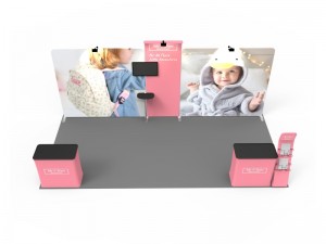  iWave Booth Display 10Ft x 20Ft w/ Free Dye Sub Graphics - SKU #12B4