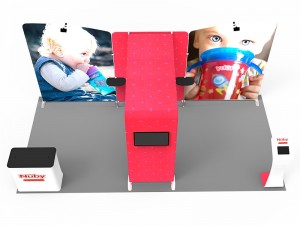 iWave Booth Display 10Ft x 20Ft w/ Free Dye Sub Graphics - SKU #12B11