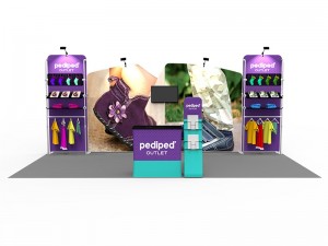 iWave Booth Display 10Ft x 20Ft w/ Free Dye Sub Graphics - SKU #12B16