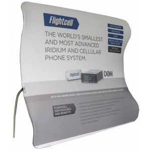iFlat 9Ft. Vertical Curved Wave Fabric Displays Budget Package w/ Free Dye Sub Graphics- SKU #6316G-9BP