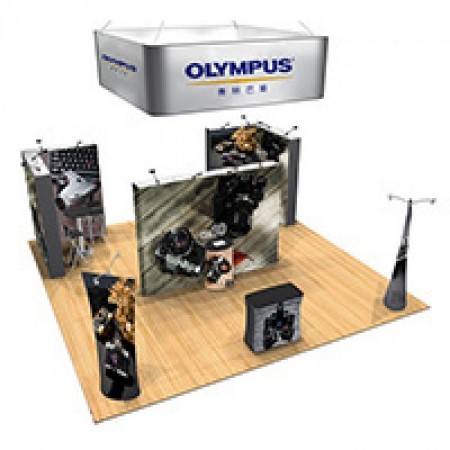 iWave Booth Display 10Ft x 10Ft w/ Free Dye Sub Graphics - SKU #11B15